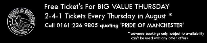 2-4-1 Tickets at the Frog & Bucket