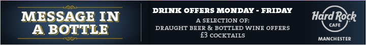 Click here for drinks offers at Hard Rock Cafe Manchester