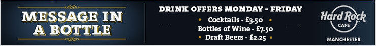 Drinks offers at Hard Rock Cafe Manchester