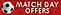 Match day drinks offers