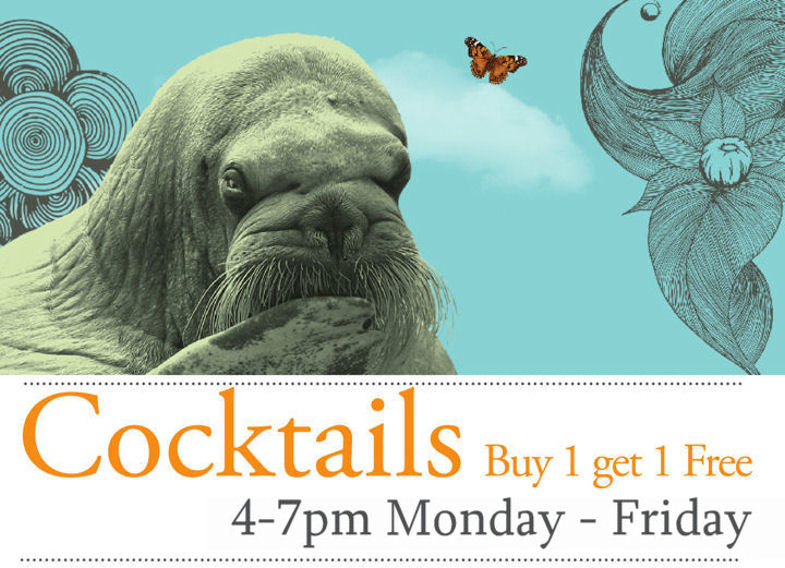 Buy 1 Cocktail Get 1 Free at Walrus